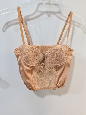 Urban Outfitters Lace-Front Satin Corset